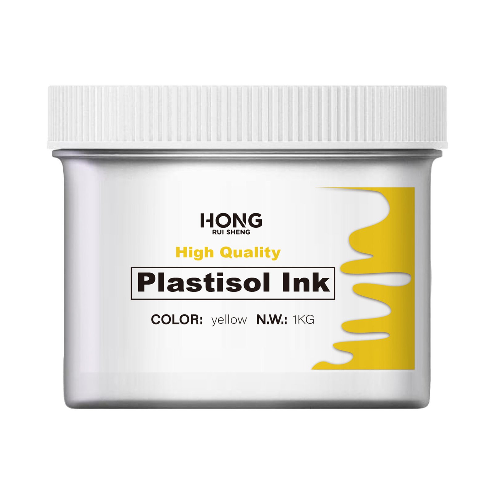 Screen Printing Yellow Plastisol Ink