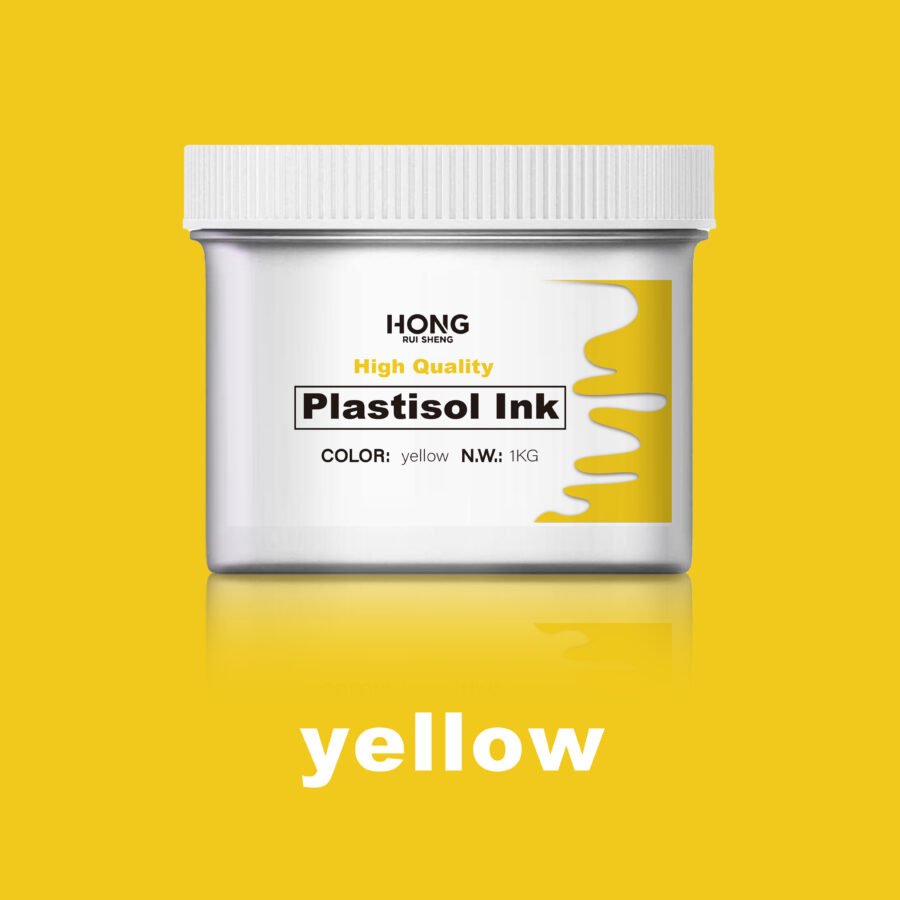 Screen Printing Yellow Plastisol Ink