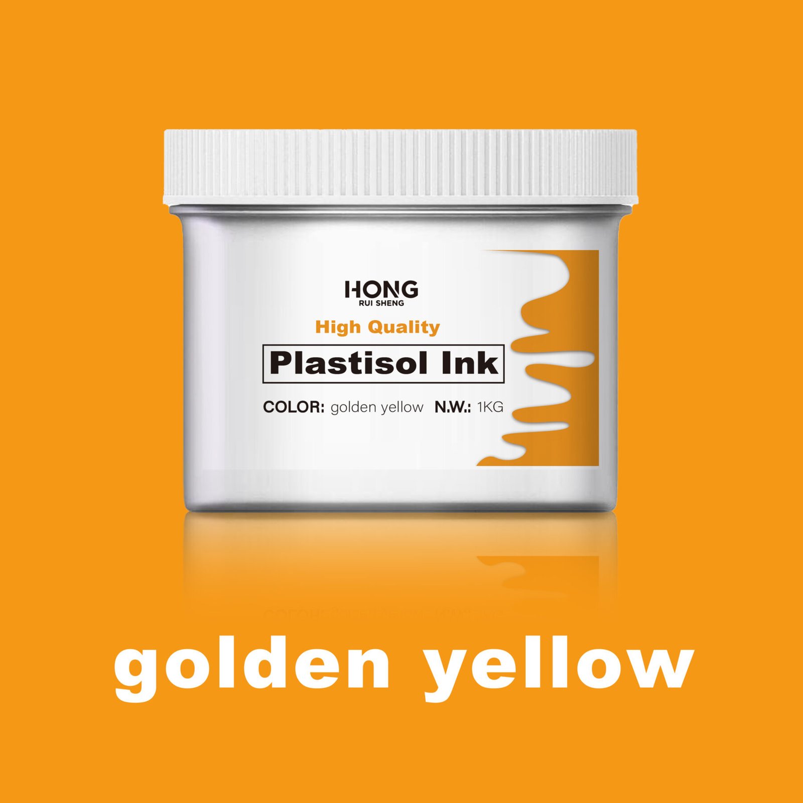 Screen Printing Golden Yellow Plastisol Ink