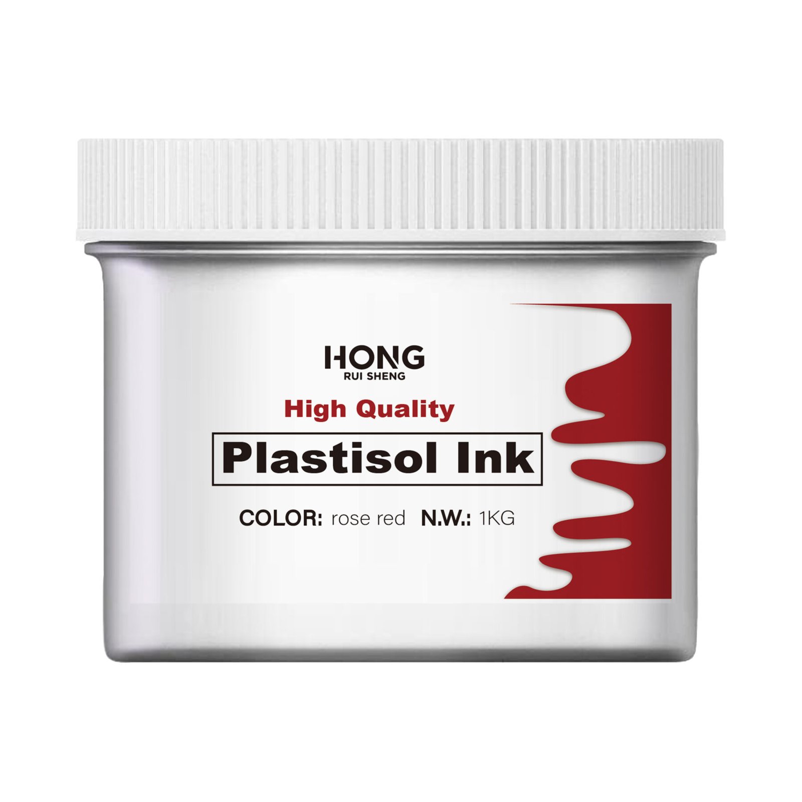 Silkkipaino Rose Red Plastisol Ink