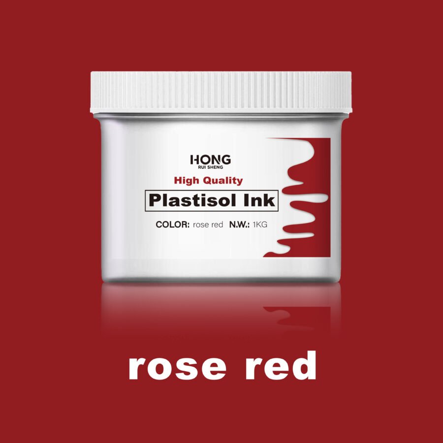 Screen Printing Rose Red Plastisol Ink