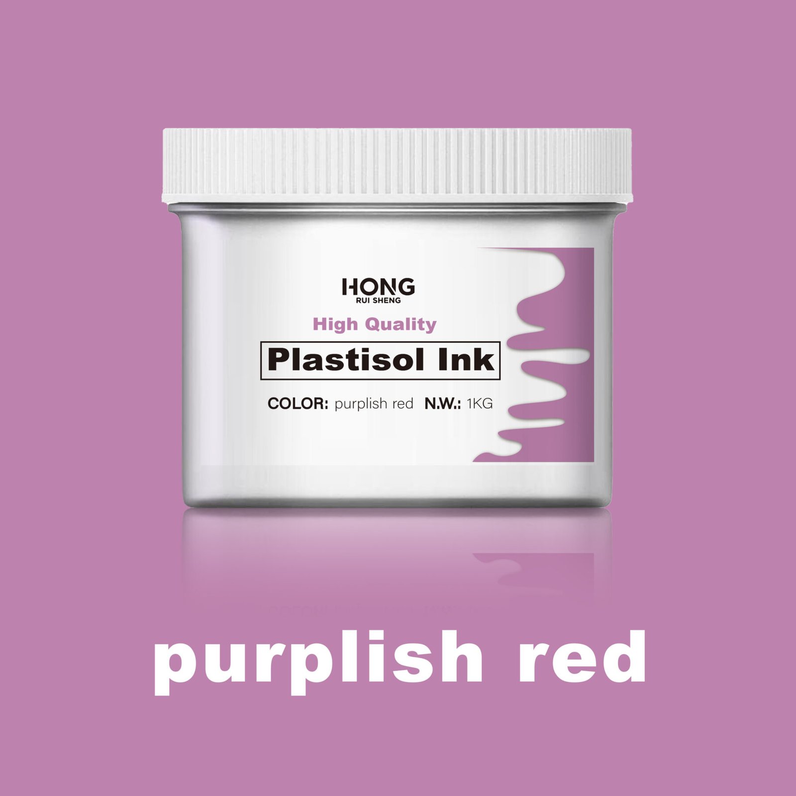 Screen Printing Purplish Red Plastisol Ink