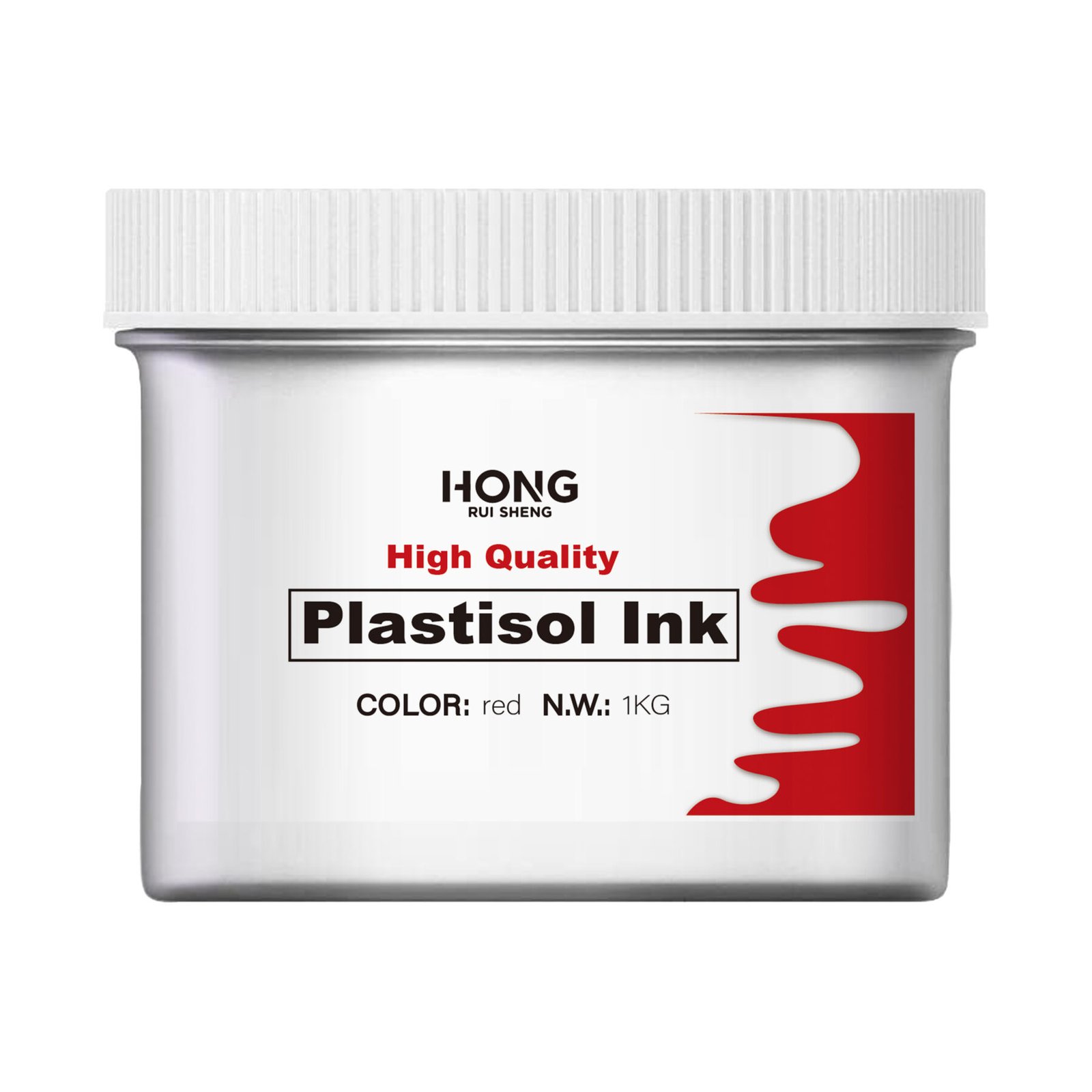 Screen Printing Red Plastisol Ink