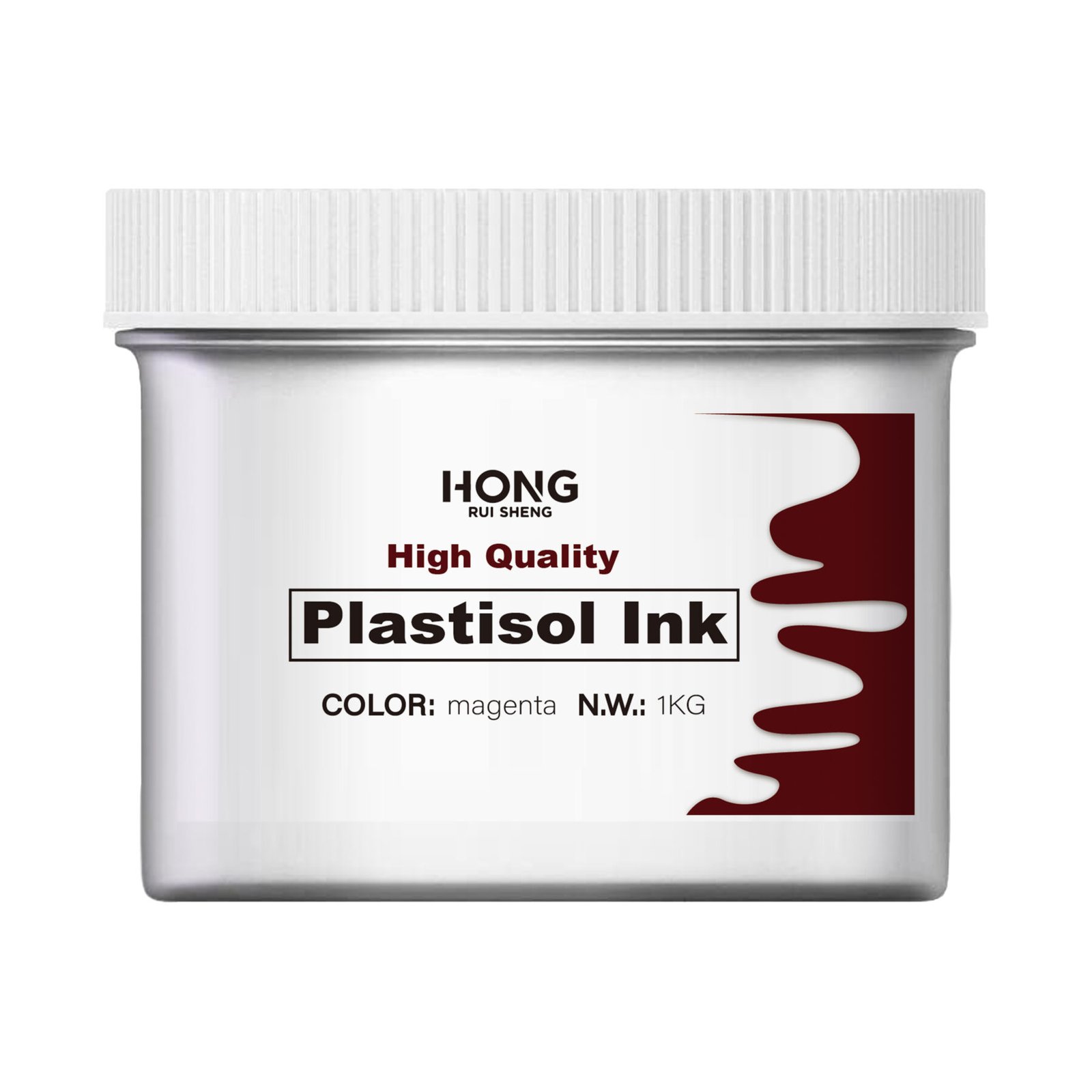 Screen Printing Magenta Plastisol Ink