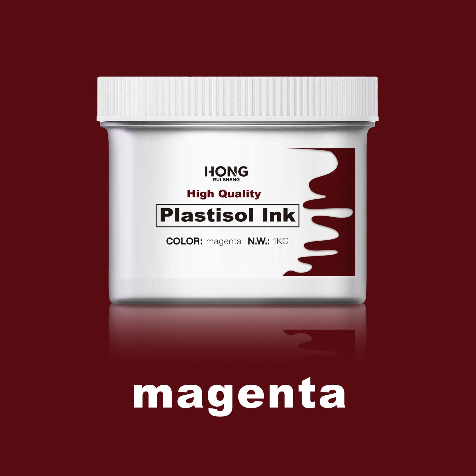 Screentryck Magenta Plastisol bläck