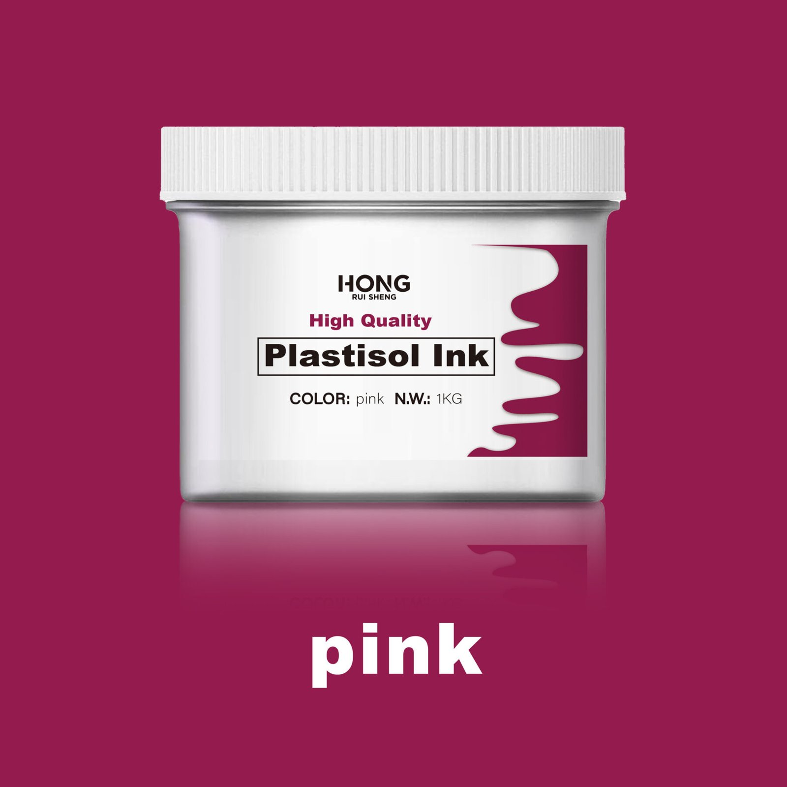 הדפסת מסך ורוד Plastisol Ink