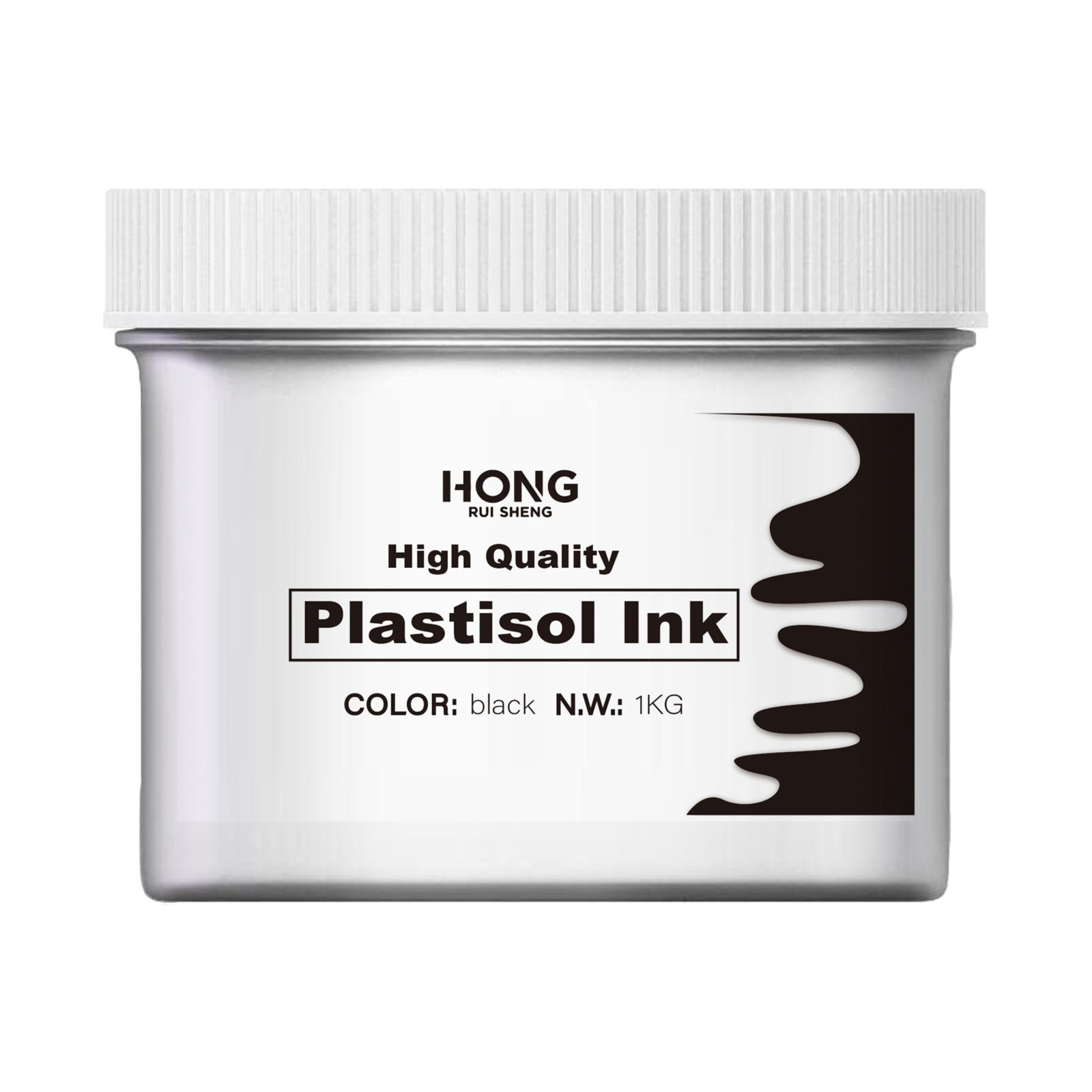 Skermdruk Swart Plastisol-ink