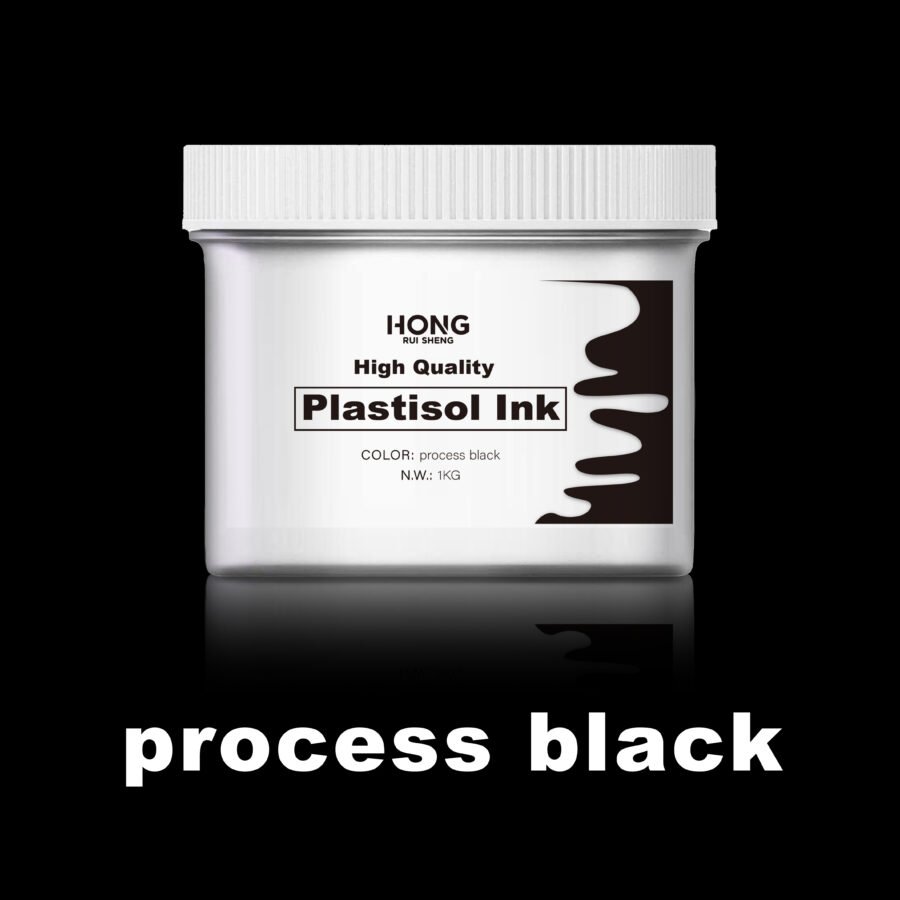 Screen Printing Process Black Plastisol Ink