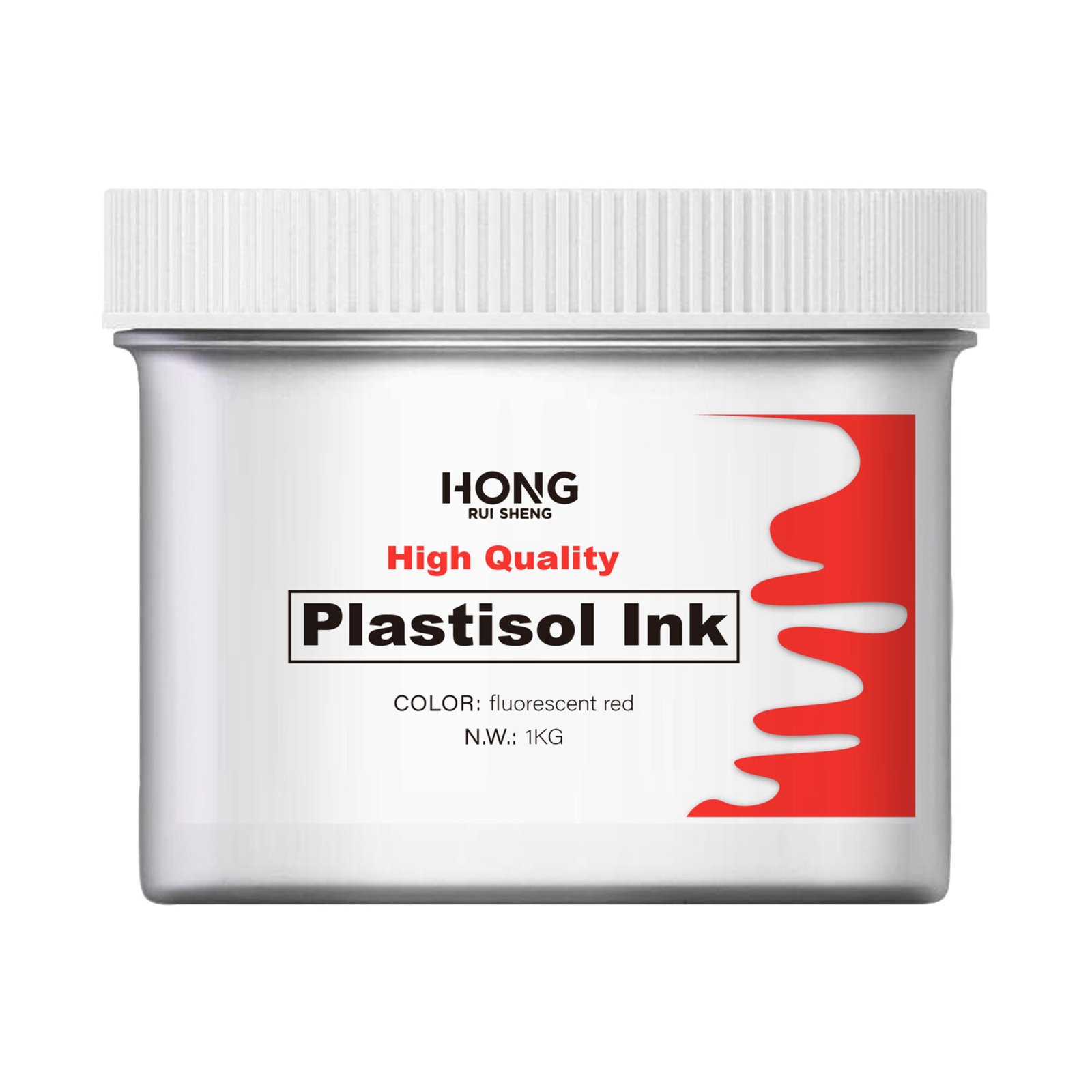 Screen Printing Fluorescent Red Plastisol Ink