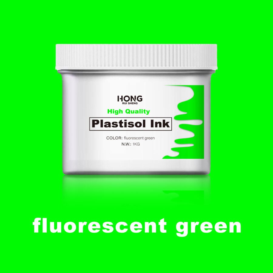 Screen Printing Fluorescent Green Plastisol Ink