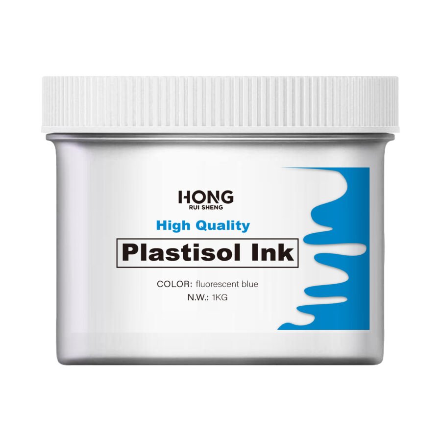 Screen Printing Fluorescent Blue Plastisol Ink