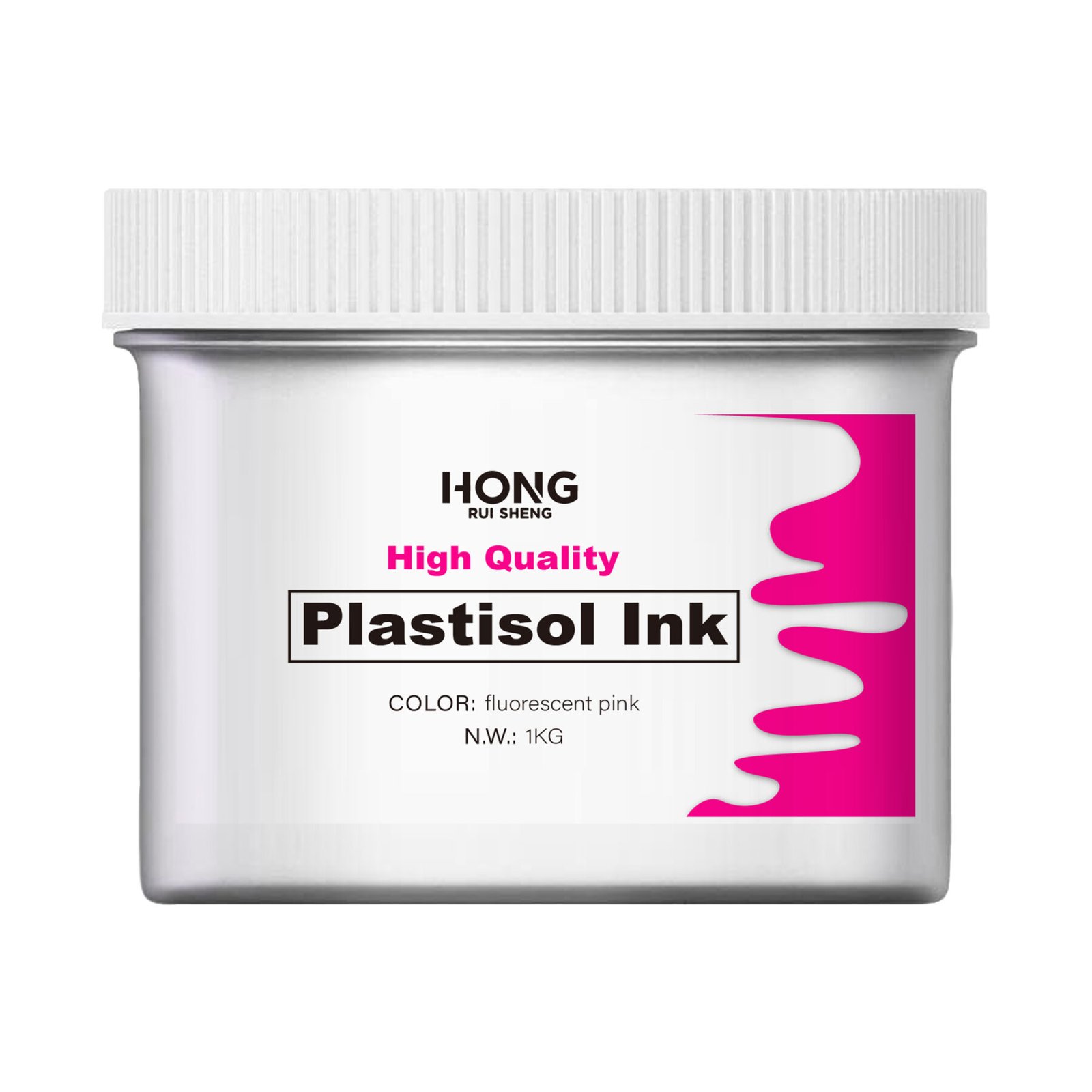 Screen Printing Fluorescent Pink Plastisol Ink