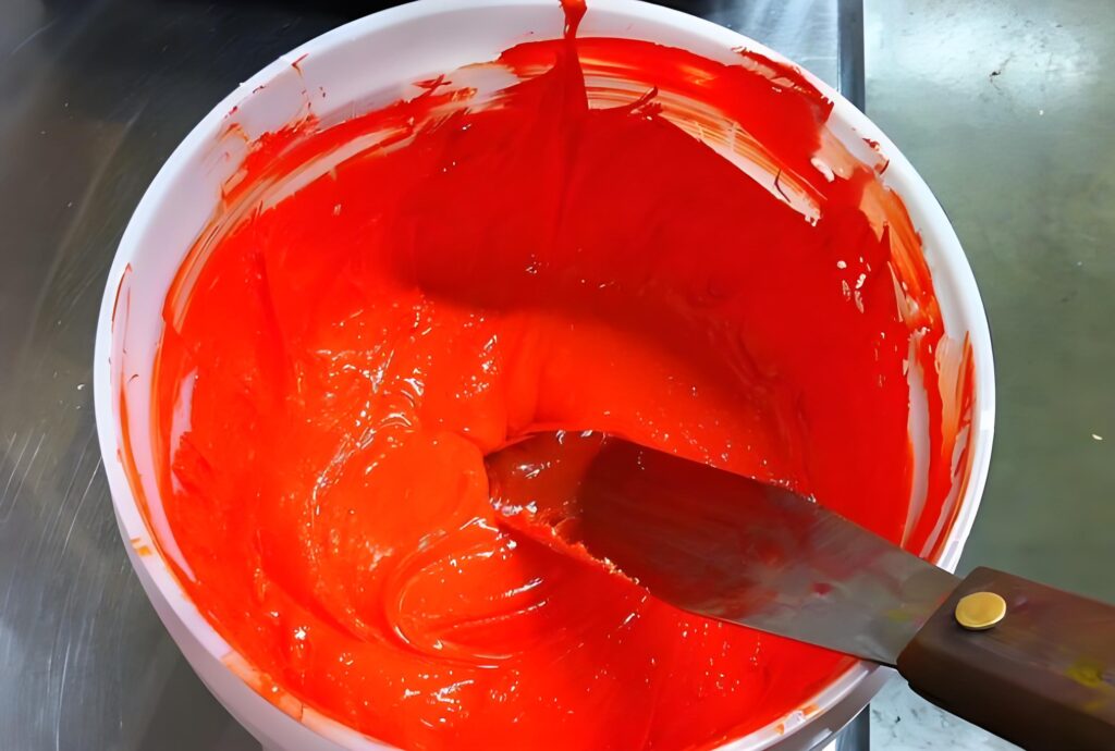 tintas plastisol Tinta plastisol roja
