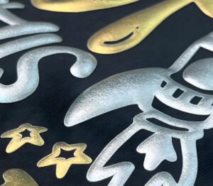 plastisol-blæk serigrafifarve til metal