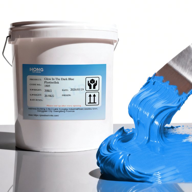 inchiostri plastisol Plastisol blu fosforescente lnk